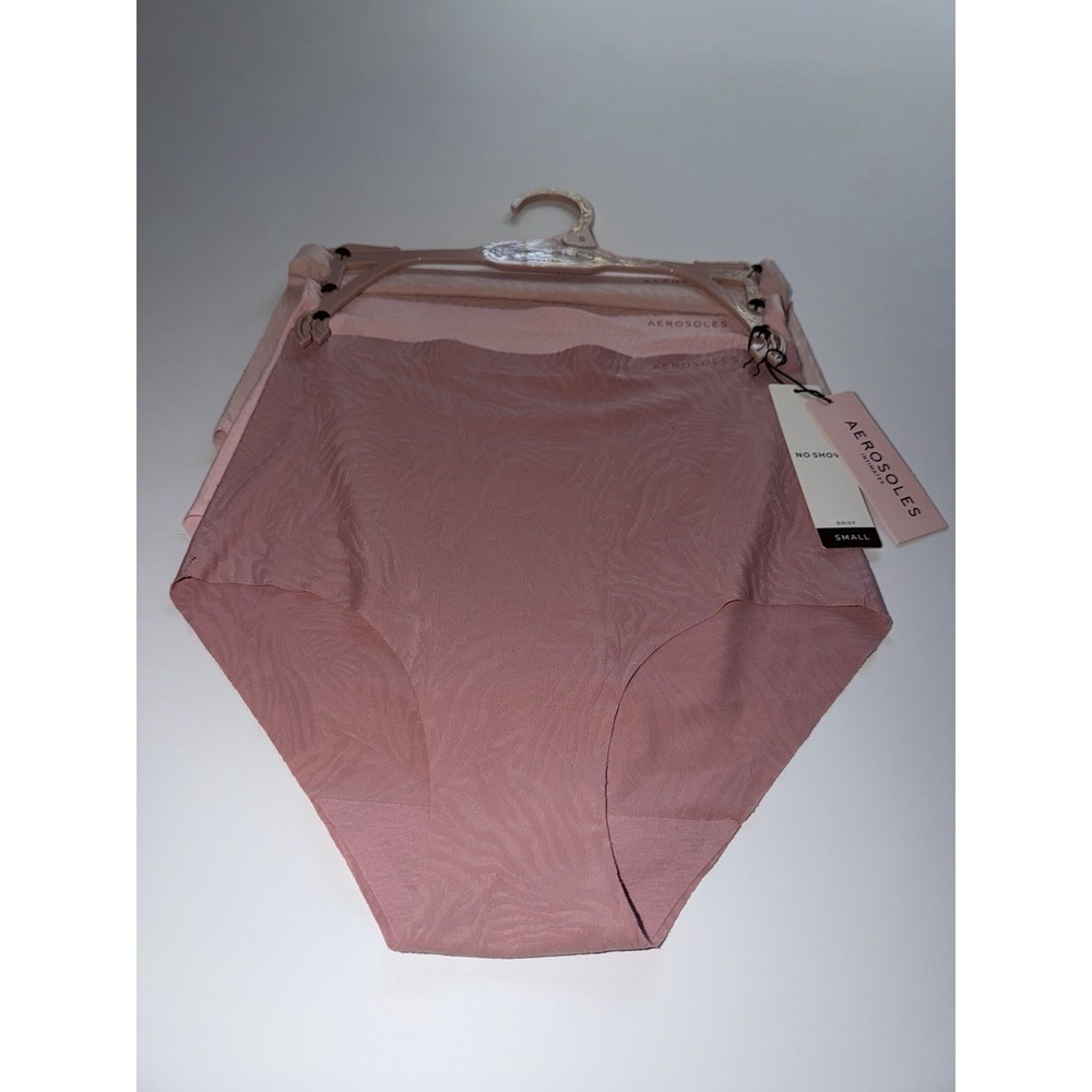 Aerosoles Intimates Women Brief Panties 3 Pack Small Orchid Pink Underwear NWT